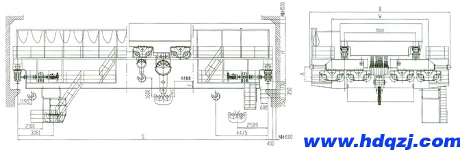 QD型200/50噸電動雙梁吊鉤橋式起重機