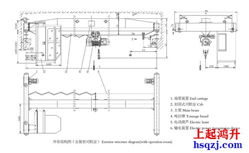 3噸單梁起重機結(jié)構(gòu)圖